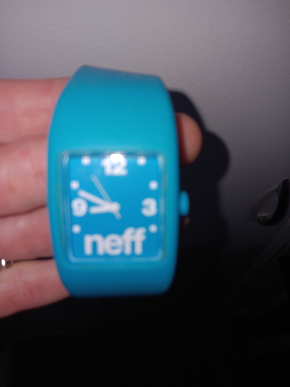 Neff Bright Turquoise Silicone Watch Unisex